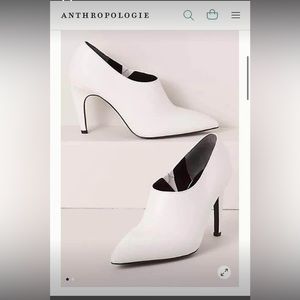 Charles David wedding heels/booties from BHLDN/Anthropologie.Worn once. Size 6.